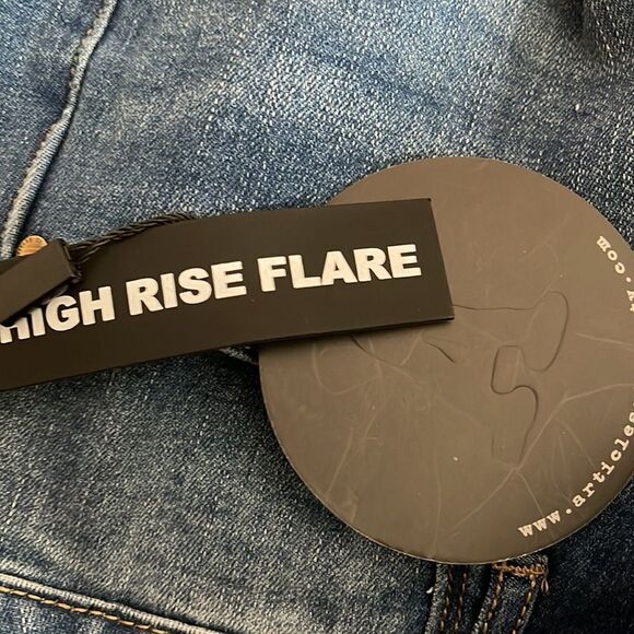 Articles Of Society Bridgette high rise split hem side bell bottom jeans flare - Picture 12 of 12